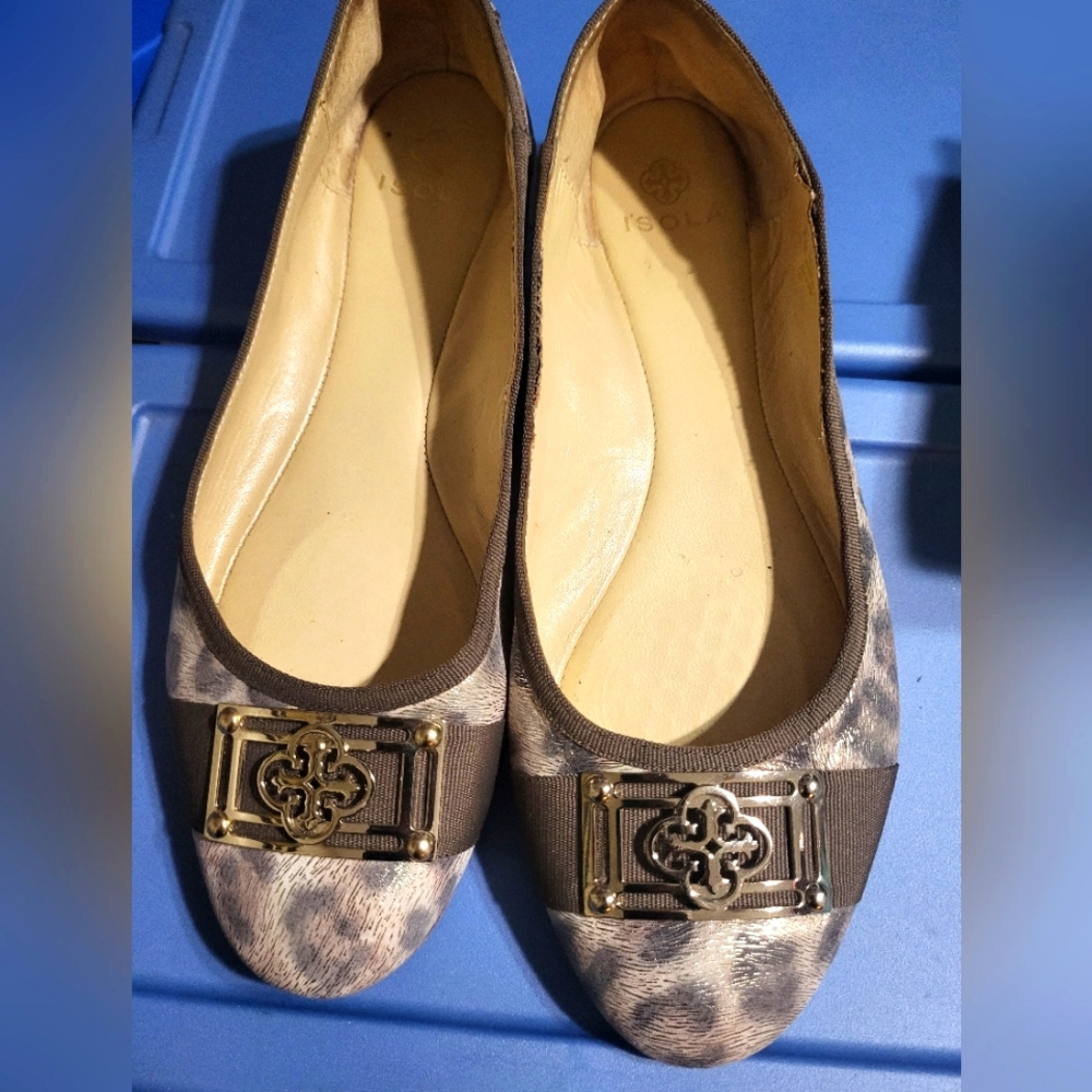 ISOLA Animal print  flats- Beige 9.5M